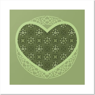 Celtic Ivy Heart Posters and Art